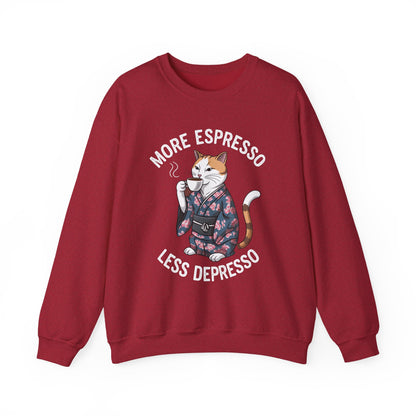 More Espresso Less Depresso Crewneck Sweatshirt