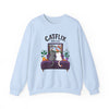 Catflix And Chill Crewneck Sweatshirt