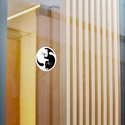 Yin Yang Kitties Vinyl Decal
