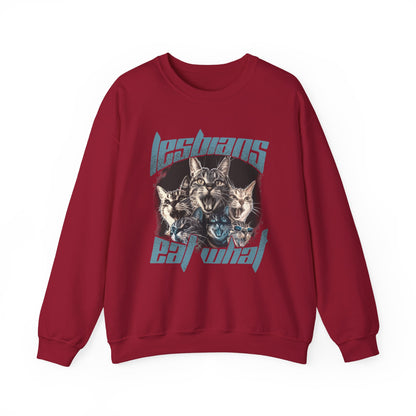Lesbians Eat What?? Crewneck Sweatshirt