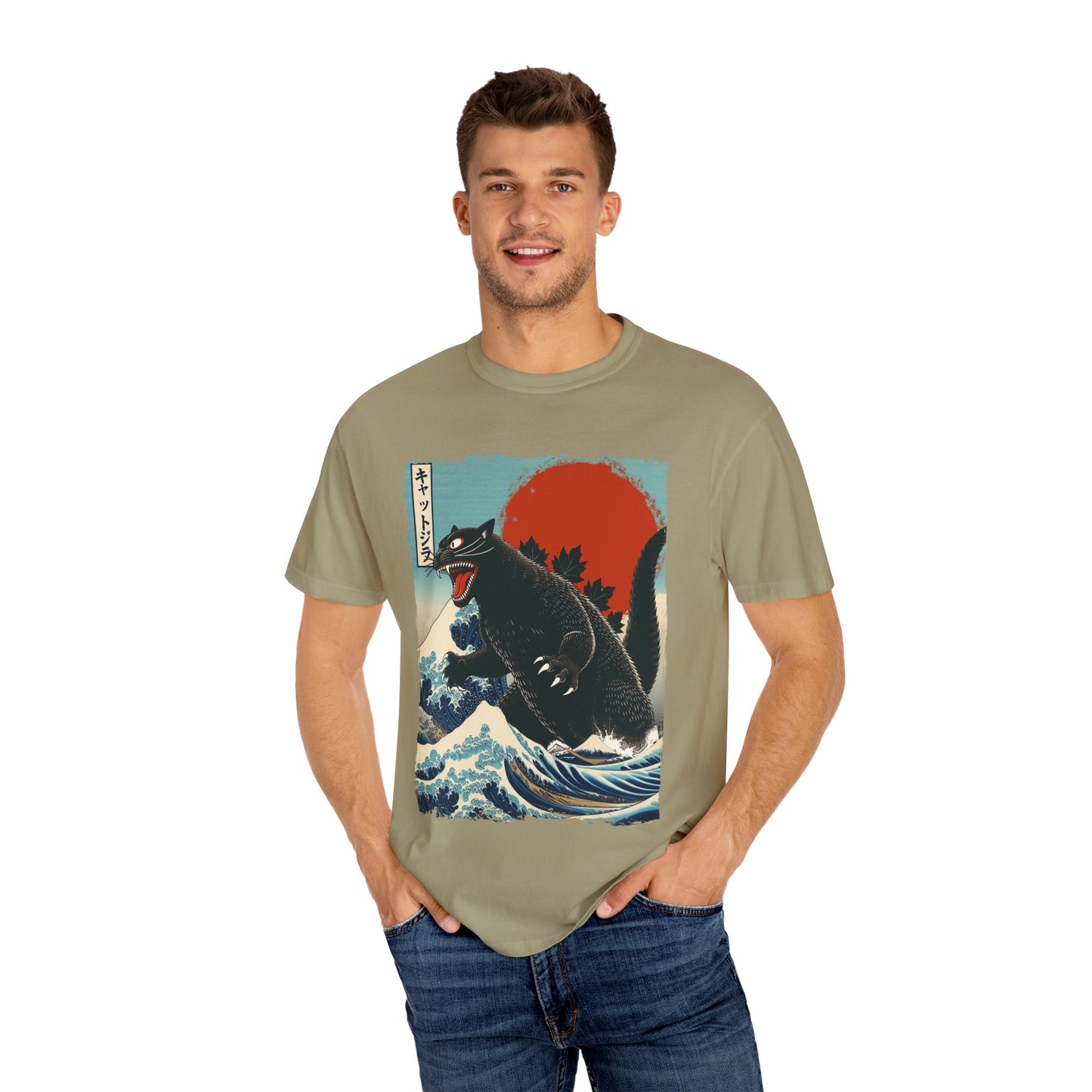 Catzilla Japanese Art T-Shirt