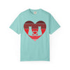 Cat Tail Love Retro Heart T-Shirt
