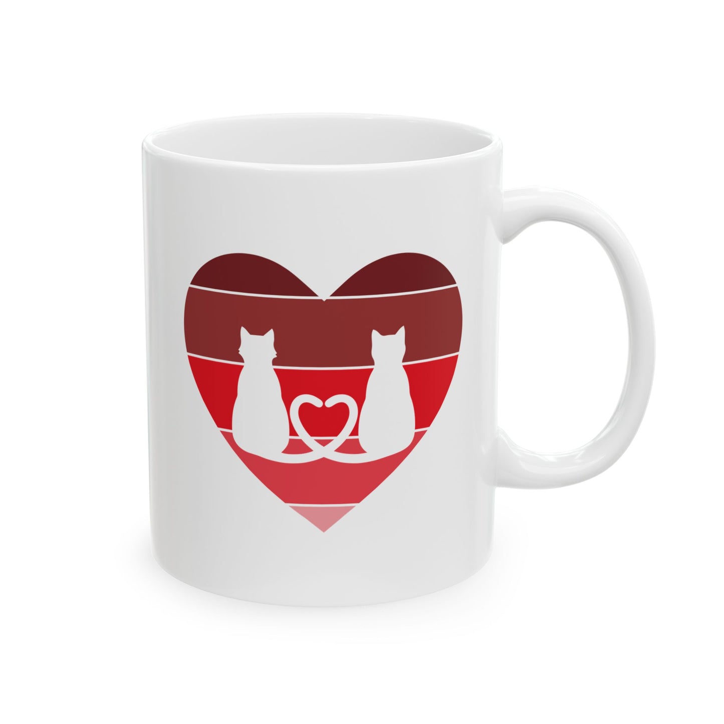 Cat Tail Love Coffee Mug