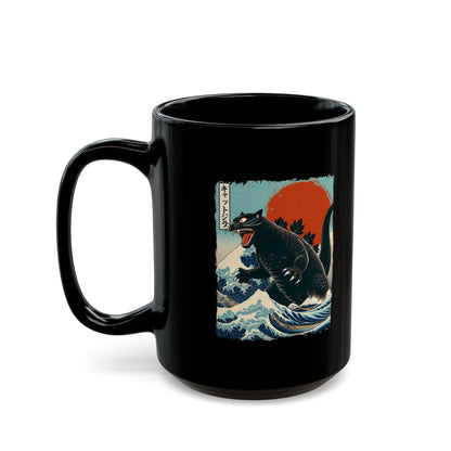 Catzilla Japanese Art Coffee Mug