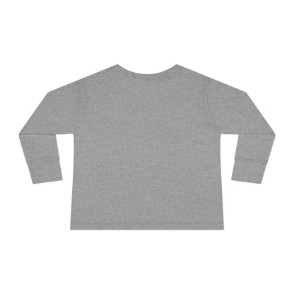 Cat Tail Love Retro Heart Toddler Long Sleeve Tee