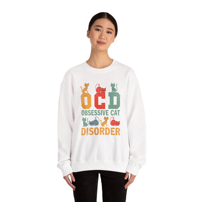 OCD Obsessive Cat Disorder Crewneck Sweatshirt