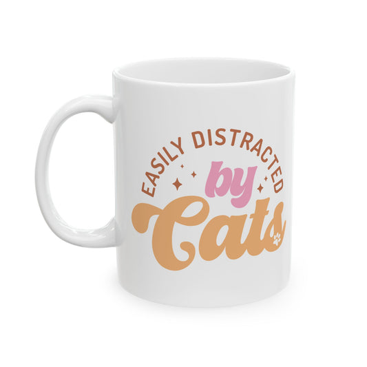 Easily Distracted by Cats Coffee Mug