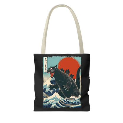 Catzilla Japanese Art Tote Bag