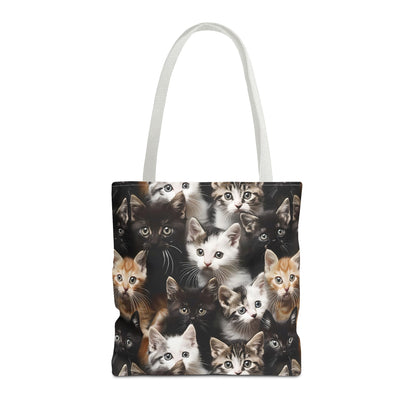 Cozy Kitten Crowd Tote Bag