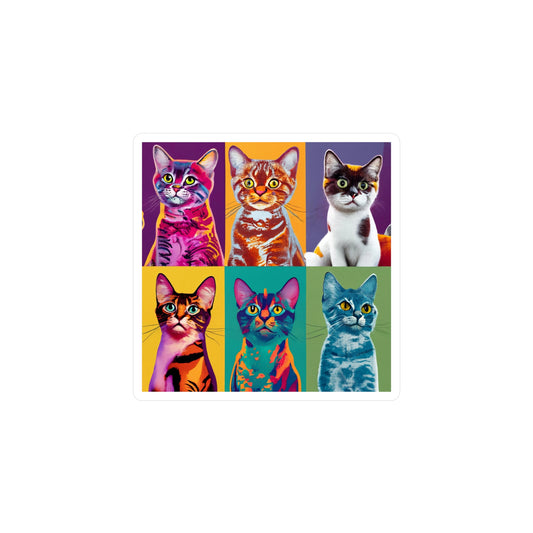 Catty Warhol Vinyl Decal