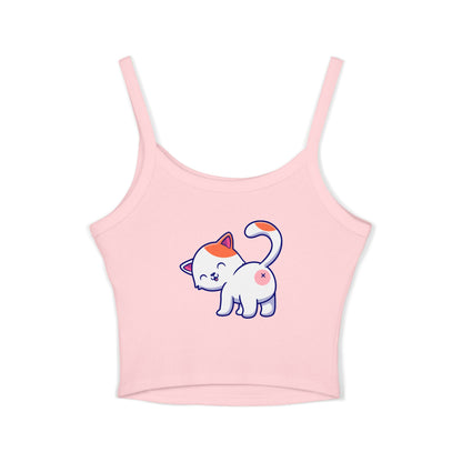 OnlyCats Cat Butt Women's Spaghetti Strap Tank Top