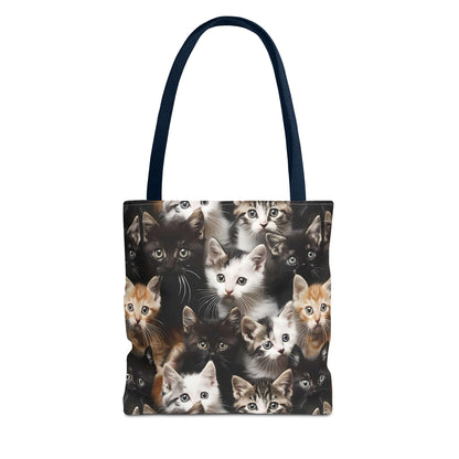 Cozy Kitten Crowd Tote Bag