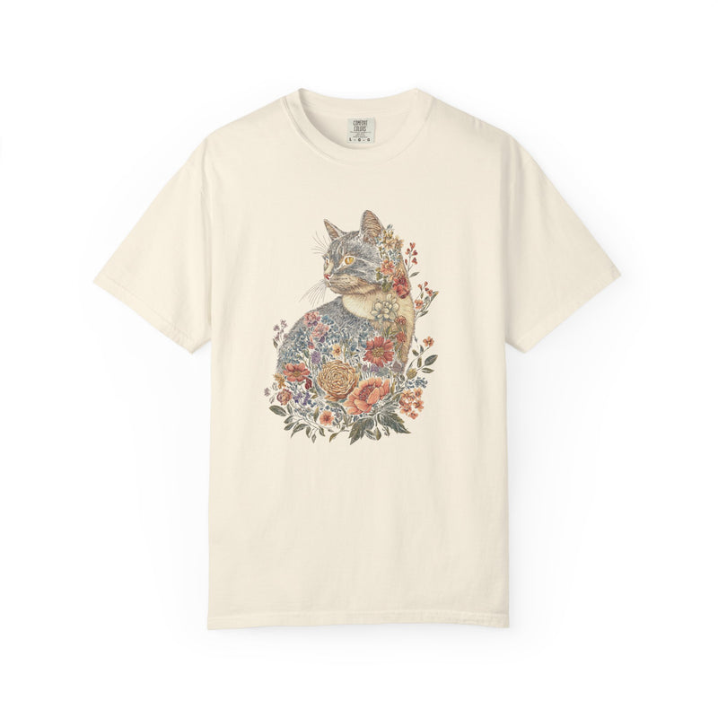 Vintage Floral Kitty T-Shirt